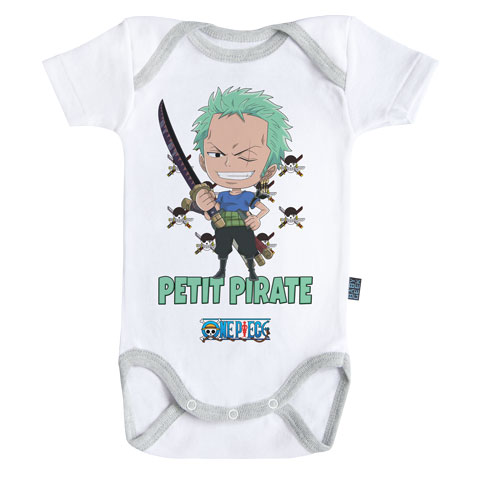 Petit Pirate Zoro - One Piece - Body Bébé manches courtes