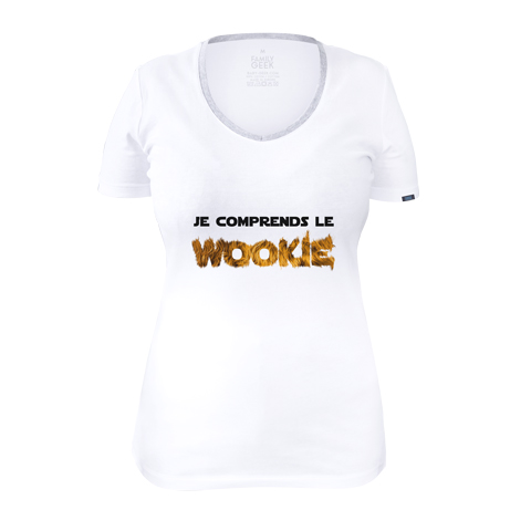 je comprends le wookie - T-shirt Femme - Coton - Blanc