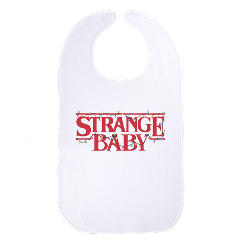 Strange Baby - Maxi bavoir Bébé - Coton Blanc