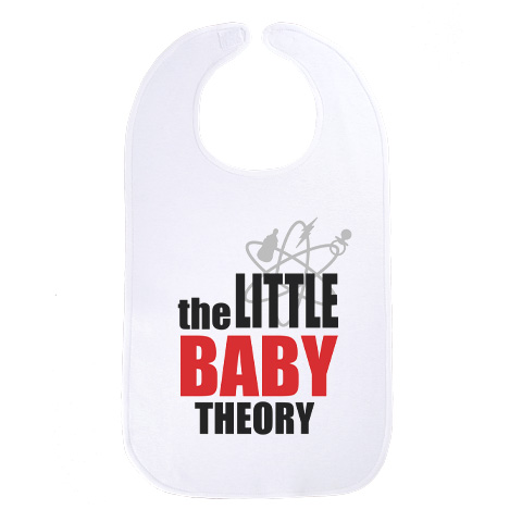 The little baby theory - Maxi bavoir Bébé - Coton Blanc
