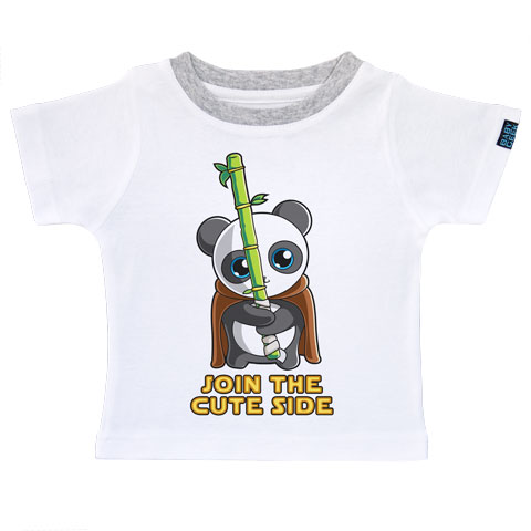 Join the cute side - T-shirt Enfant manches courtes - Coton - Blanc