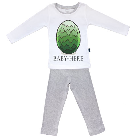 Baby is here - Vert - Pyjama Bébé manches longues