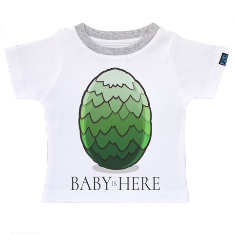 Baby is here - Vert - T-shirt Enfant manches courtes
