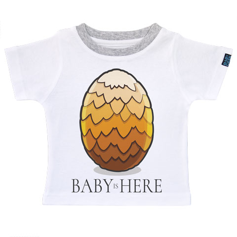 Baby is here - Jaune - T-shirt Enfant manches courtes