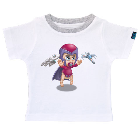 Bébé Magnetic - T-shirt Enfant manches courtes - Coton - Blanc