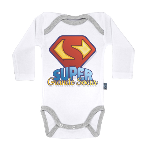 Super Grande Soeur - Body Bébé manches longues