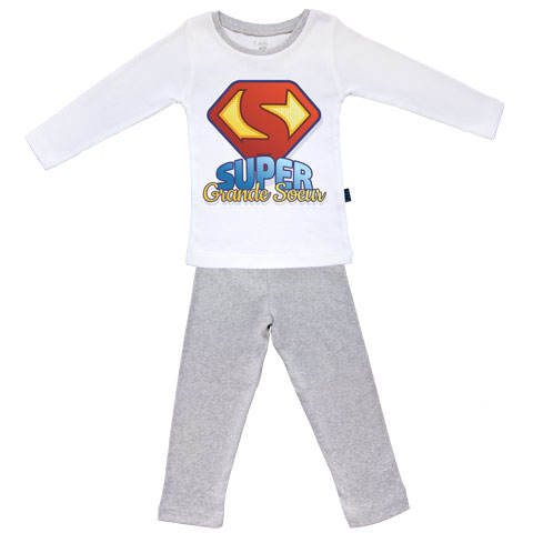 Super Grande Soeur - Pyjama Bébé manches longues