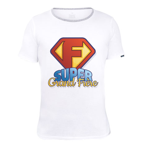 Super Grand Frère - T-shirt - Coton - Blanc