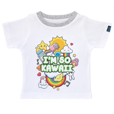 I’m So Kawaii - T-shirt Enfant manches courtes - Coton - Blanc