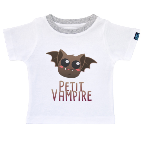 Petit Vampire - T-shirt Enfant manches courtes - Coton - Blanc