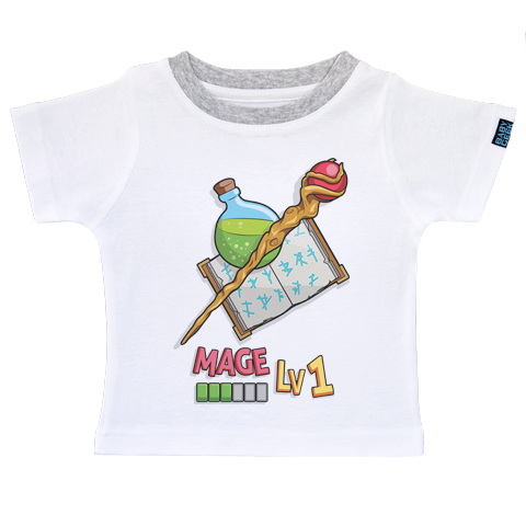 Mage LV1 - T-shirt Enfant manches courtes - Coton - Blanc