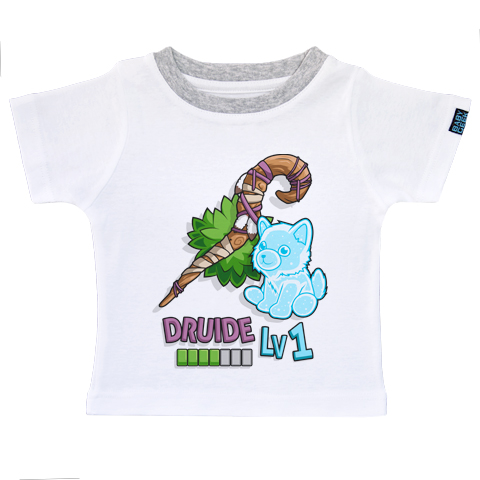 Druide LV1 - T-shirt Enfant manches courtes - Coton - Blanc