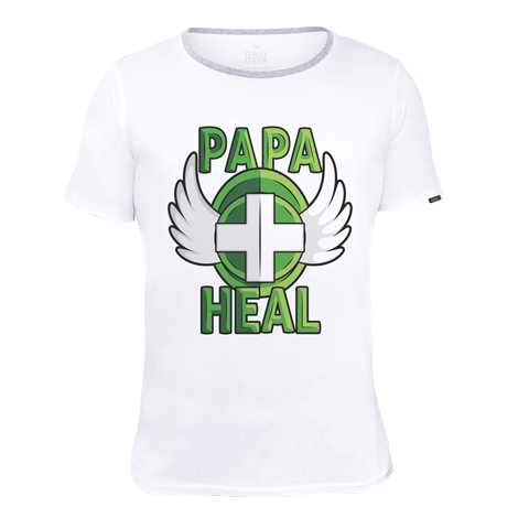 Papa HEAL - T-shirt - Coton - Blanc