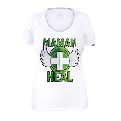 Maman HEAL - T-shirt Femme - Coton - Blanc