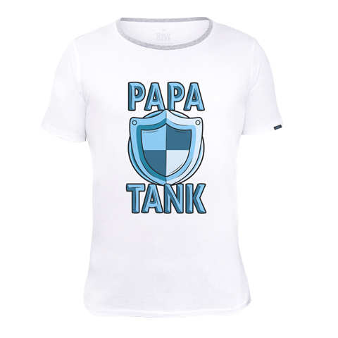 Papa TANK - T-shirt - Coton - Blanc