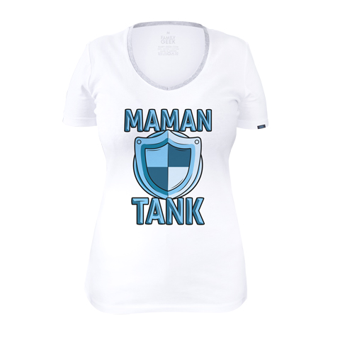 Maman TANK - T-shirt Femme - Coton - Blanc