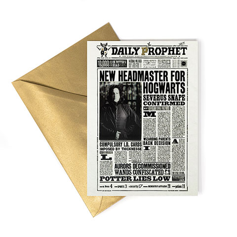 New Headmaster for Hogwarts - Lenticular Greetings card - Harry Potter