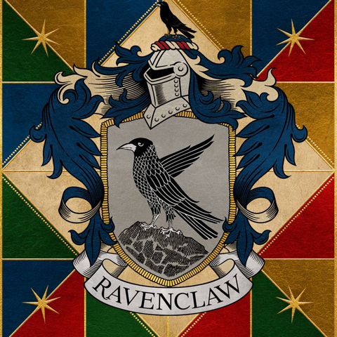 Carte 2 volets Ravenclaw Crest
