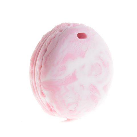 Anneau de dentition Geek - Macaron couleur fraise