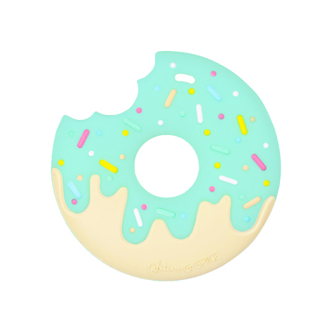 Anneau de dentition Geek - Donut couleur Menthe