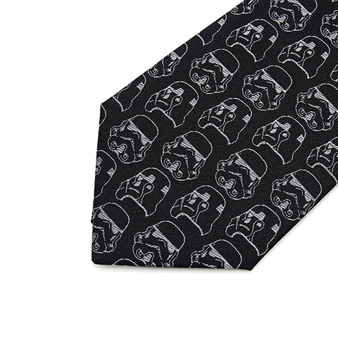 Cravate noire casques - Original Stormtrooper