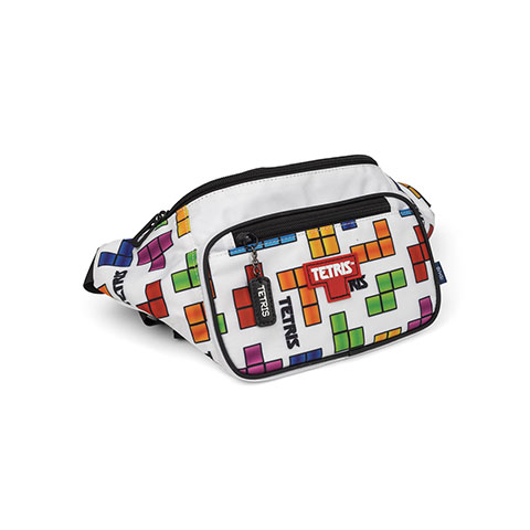 Pochette blanche blocs de couleur - Tetris