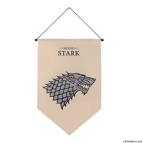 Bannière blason Stark - Game of Thrones