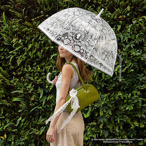 Parapluie dentelle blanc - Bridgerton