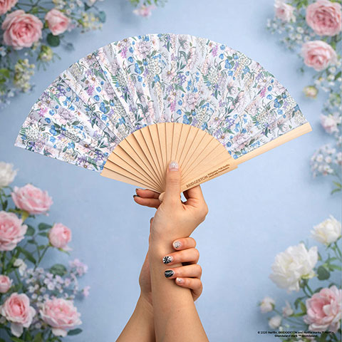 Eventail Fleurs de Lys - Bridgerton