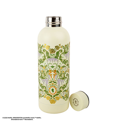 Bouteille isotherme 500ml - Fleurs de damas vertes - Bridgerton