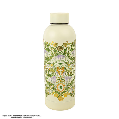Bouteille isotherme 500ml - Fleurs de damas vertes - Bridgerton