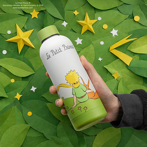 Bouteille isotherme 500ml - Amitié sur l’herbe - Le Petit Prince