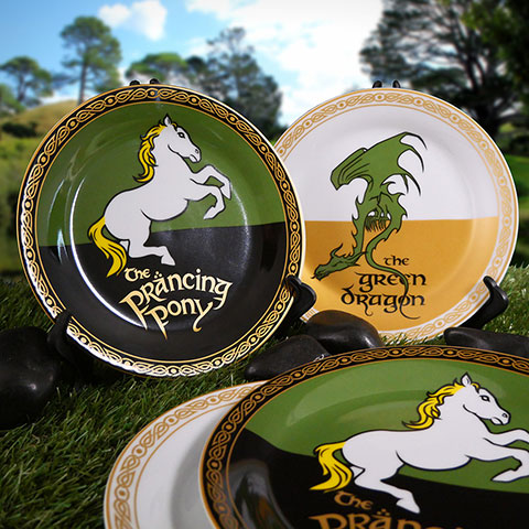 Lot de 4 assiettes Seigneur des Anneaux - Tavernes