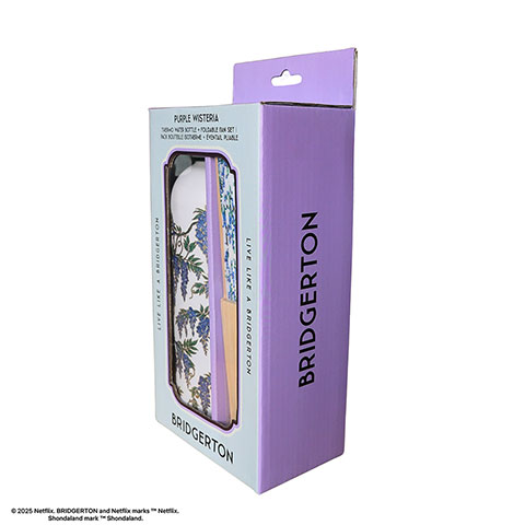 Pack bouteille isotherme et éventail - Glycine Bleue – Bridgerton
