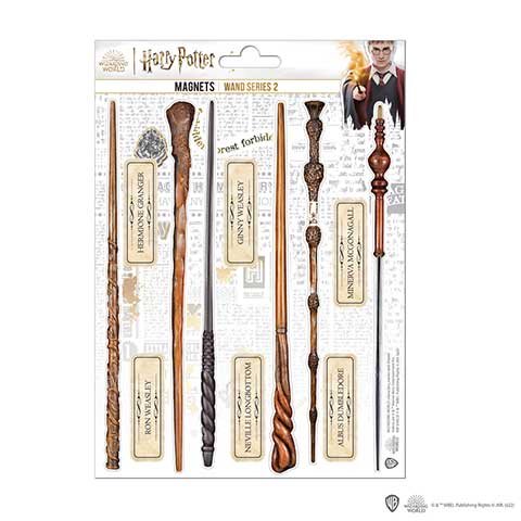 Planche de magnets en mousse - Baguettes 2 - Harry Potter