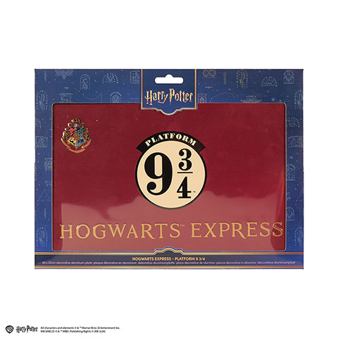 Plaque en aluminium Plateforme 9 3/4 - Harry Potter Plaque en aluminium Plateforme 9 3/4 - Harry Potter
