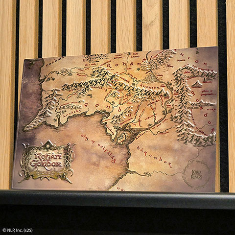 Plaque en aluminium Carte du Rohan et du Gondor - Le Seigneur des Anneaux