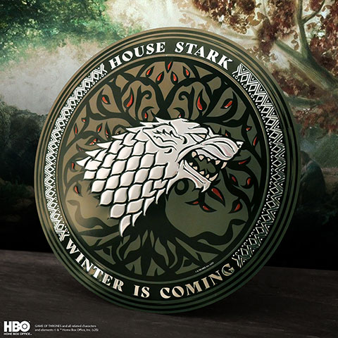 Plaque ronde en aluminium Stark - Game Of Thrones Plaque ronde en aluminium Stark - Game Of Thrones