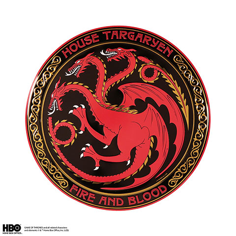 Plaque ronde en aluminium Targaryen - Game Of Thrones