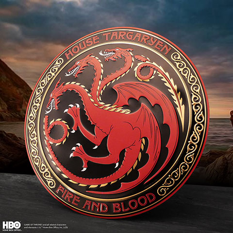 Plaque ronde en aluminium Targaryen - Game Of Thrones Plaque ronde en aluminium Targaryen - Game Of Thrones