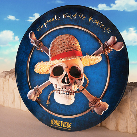 Plaque ronde en aluminium Luffy - One Piece