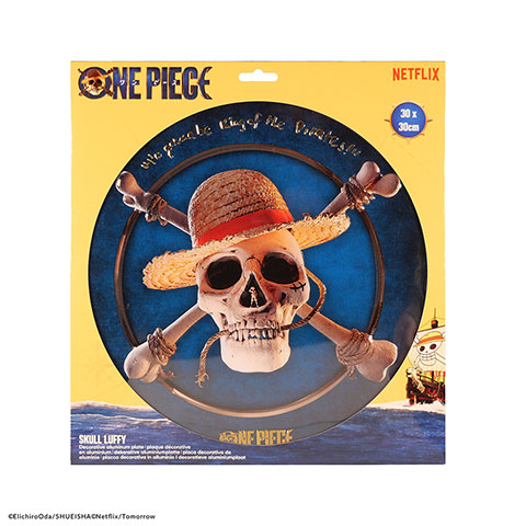 Plaque ronde en aluminium Luffy - One Piece