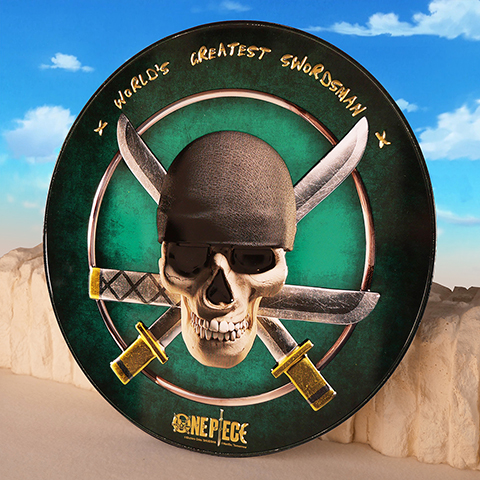 Plaque ronde en aluminium Zoro - One Piece