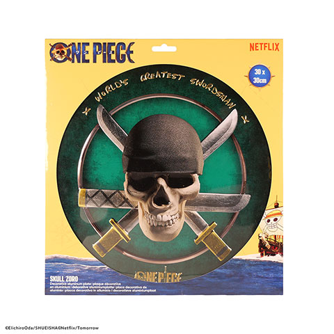Plaque ronde en aluminium Zoro - One Piece