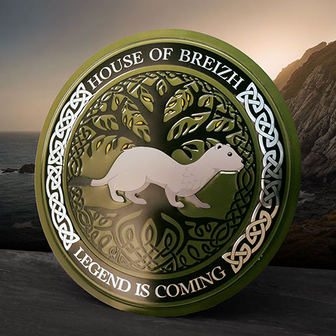 Plaque ronde en aluminium - House of Breizh