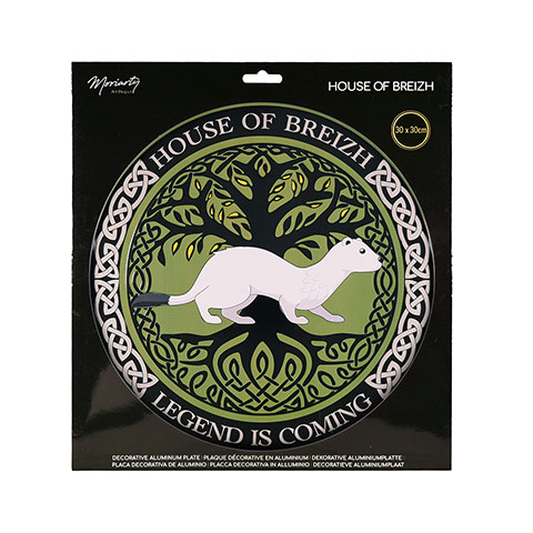 Plaque ronde en aluminium - House of Breizh