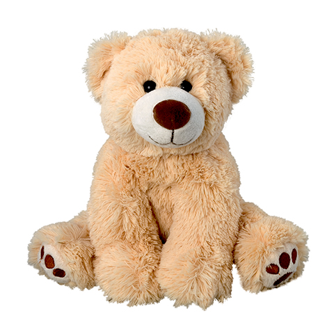 Peluche petit ours marron clair - 17 cm - Baby safe