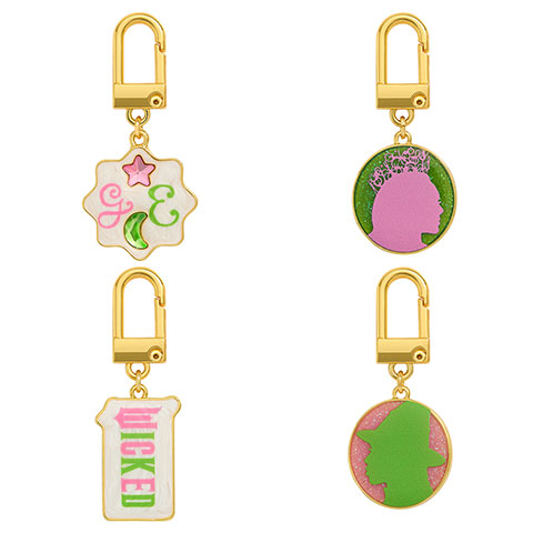 Coffret 4 charms & chaîne - Glinda & Elphaba - Wicked Coffret 4 charms & chaîne - Glinda & Elphaba - Wicked