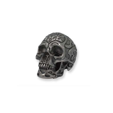 Crâne Tribal Skull en finition argenté (modèle S)