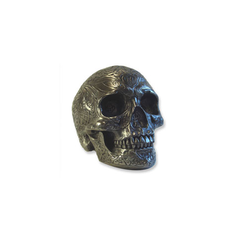 Crâne Celtic Skull en finition Gun Metal (modèle S)